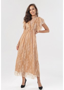 Beżowa Sukienka Characteriz ze sklepu Born2be Odzież w kategorii Sukienki - zdjęcie 95014498