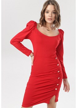 Czerwona sukienka Born2be mini 