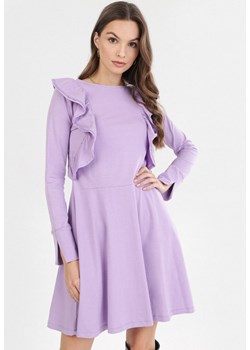 Jasnofioletowa Sukienka Kylienne ze sklepu Born2be Odzież w kategorii Sukienki - zdjęcie 95021126