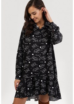 Czarna Sukienka Azeraris ze sklepu Born2be Odzież w kategorii Sukienki - zdjęcie 95032326