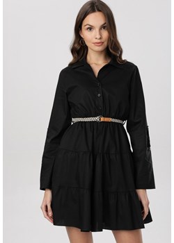 Czarna Sukienka Fogmane ze sklepu Born2be Odzież w kategorii Sukienki - zdjęcie 95760455