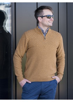 Jakub - mokka - M ze sklepu Swetry Lasota w kategorii Swetry męskie - zdjęcie 95844629