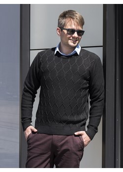 Sweter męski pod szyję - Adam - czarny - L ze sklepu Swetry Lasota w kategorii Swetry męskie - zdjęcie 95881988