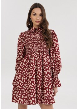 Bordowa Sukienka Shimmerfrost ze sklepu Born2be Odzież w kategorii Sukienki - zdjęcie 96674508