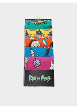 Cropp - 5 pack skarpet Rick and Morty - żółty ze sklepu Cropp w kategorii Skarpetki męskie - zdjęcie 96906437