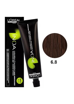 Loreal Inoa 6.8 | Bezamoniakowa trwała farba do włosów - kolor 6.8 ciemny blond mokka 60g