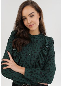 Zielona Koszula Fogreaver ze sklepu Born2be Odzież w kategorii Bluzki damskie - zdjęcie 97302858