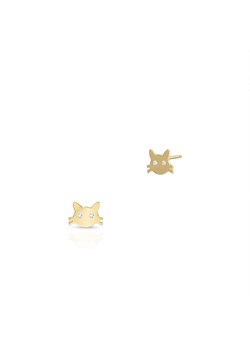 Kolczyki złote koty z cyrkoniami ZIH/KC27 ze sklepu W.KRUK w kategorii Kolczyki - zdjęcie 98302675