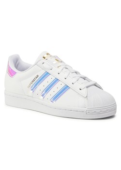Buty sportowe damskie Adidas białe sznurowane gładkie  ze sklepu eobuwie.pl w kategorii Buty sportowe damskie - zdjęcie 98691425