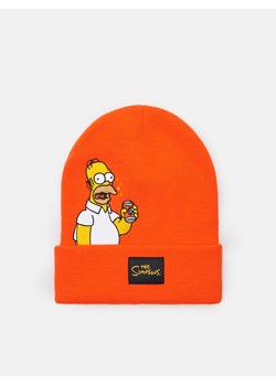 Cropp - Czapka The Simpsons - pomarańczowy ze sklepu Cropp w kategorii Czapki zimowe męskie - zdjęcie 98694097