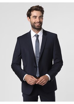 HUGO Męska marynarka od garnituru modułowego Mężczyźni Super Slim Fit granatowy jednolity ze sklepu vangraaf w kategorii Marynarki męskie - zdjęcie 98970486