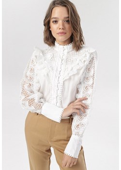Biała Koszula Mysthilei ze sklepu Born2be Odzież w kategorii Bluzki damskie - zdjęcie 98974606