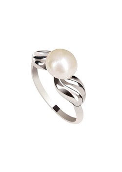 Srebrny pierścionek z perłą PK 2058 ze sklepu Polcarat Design w kategorii Pierścionki - zdjęcie 99645286