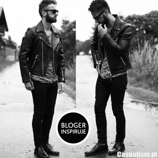 Modny facet: biel i czerń