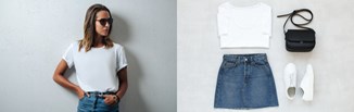 Biały t-shirt w stylizacjach damskich. Zobacz, jak nosić basicową koszulkę na 15 sposobów!
