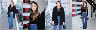 Casualowy look w stylu lat 70.