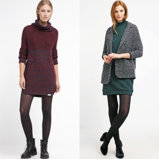 Ciepłe sukienki z golfem