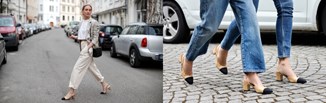 Czółenka w stylu Chanel – jak je nosić latem 2023? Pomysły na stylizacje z butami z czarnym noskiem