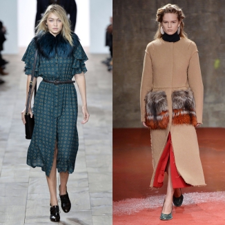 Inspiracja z wybiegów - futerkowe akcenty