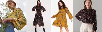 Trendy jesień-zima 2019: kwiaty na ubraniach