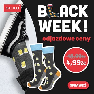 Pomysł na prezent w super cenie? Upoluj zabawne skarpetki SOXO na Black Week tańsze o połowę!