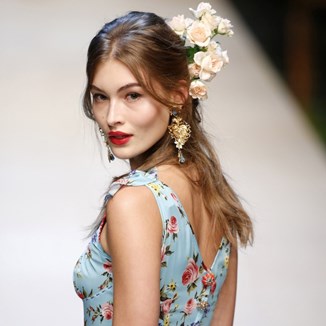 Róże i kwiaty - moda w stylu Dolce & Gabbana