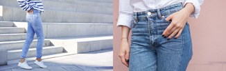 Stylizacje z jeansami mom fit –  jak nosić jeden z najbardziej kobiecych fasonów wśród jeansów?