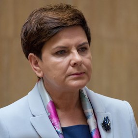 „Wpadka" Beaty Szydło. W takim stroju polityczka udzieliła wywiadu