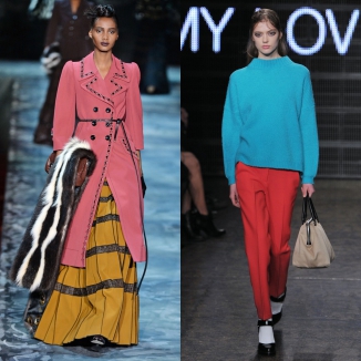 Wybór projektantów: kontrastowe kolory