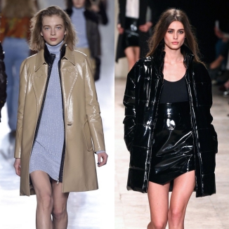 Wybór projektantów: lakierowana skóra