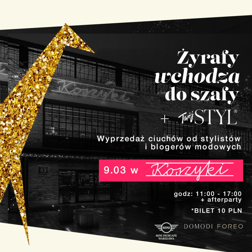 Żyrafy wchodzą do szafy