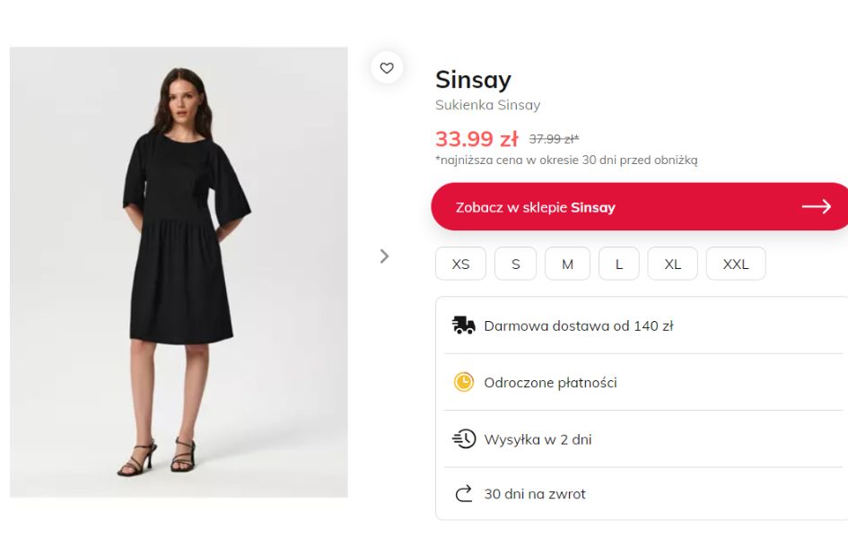 Najmodniejsze sukienki namiotowe z Sinsay