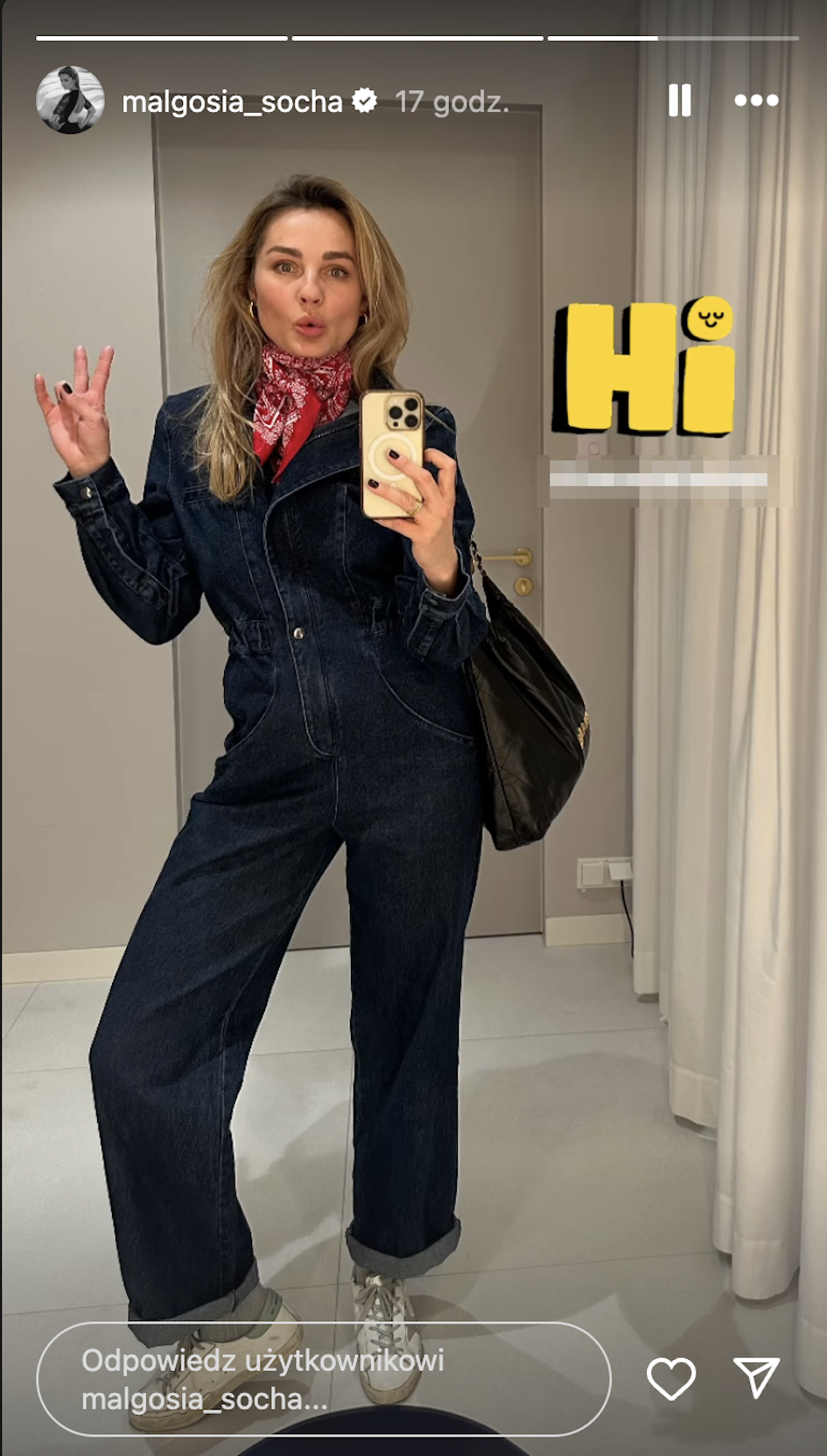 Małgorzata Socha wygląda obłędnie w modnym kombinezonie jeansowym