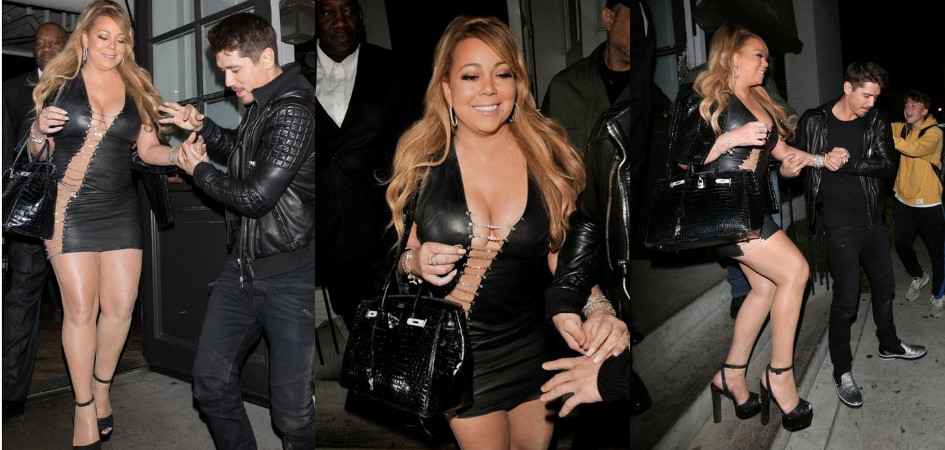 Mariah Carey w bardzo obcisłej sukience - 3 zdjęcia