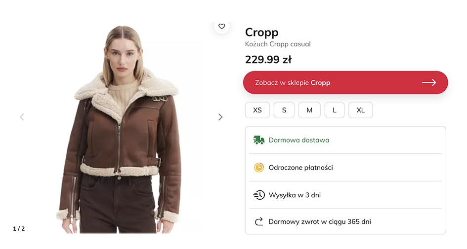 Ta kurtka z Cropp to idealny wybór na zimę